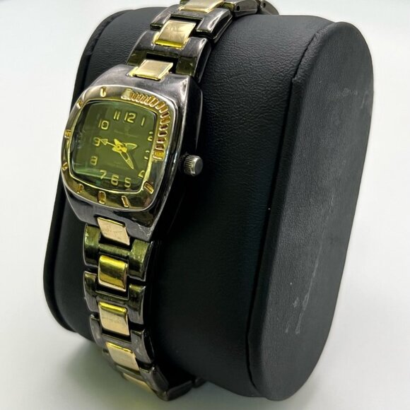 Working Charles Raymond Charcoal and Gold Square Ladies Watch - Picture 4 of 7